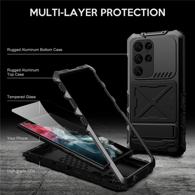 Armor Metal Case for Samsung Galaxy S23 Ultra - Caubade