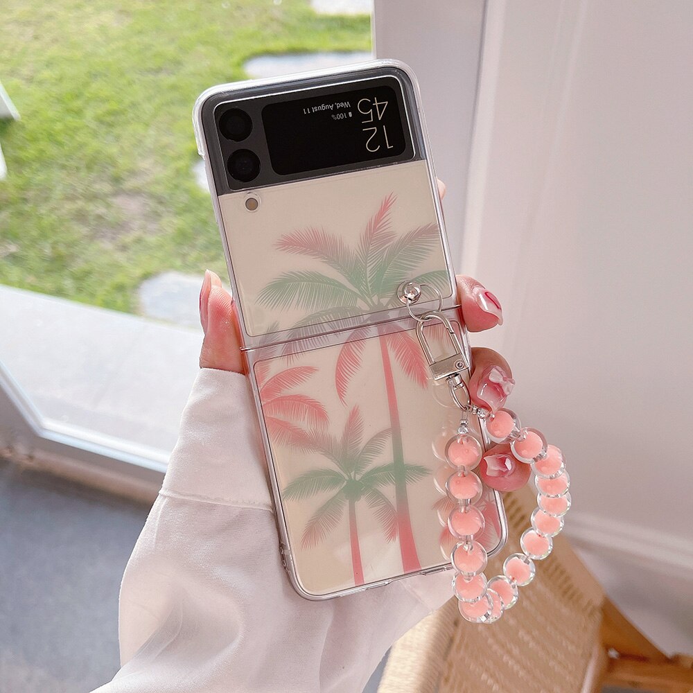 Simplicity Coconut Tree Phone Case For Samsung Galaxy Z Flip 4 - Galaxy Z Flip 4 Case