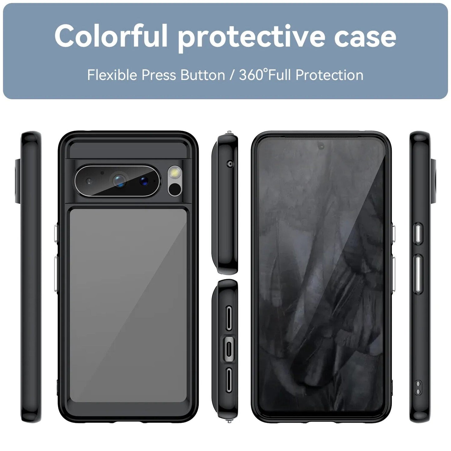 Rugged Shiled Colorful Shockproof Case For Google Pixel 8 Series