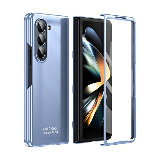 Electroplating Shockproof Case With Pen Slot For Samsung Galaxy Z Fold 5