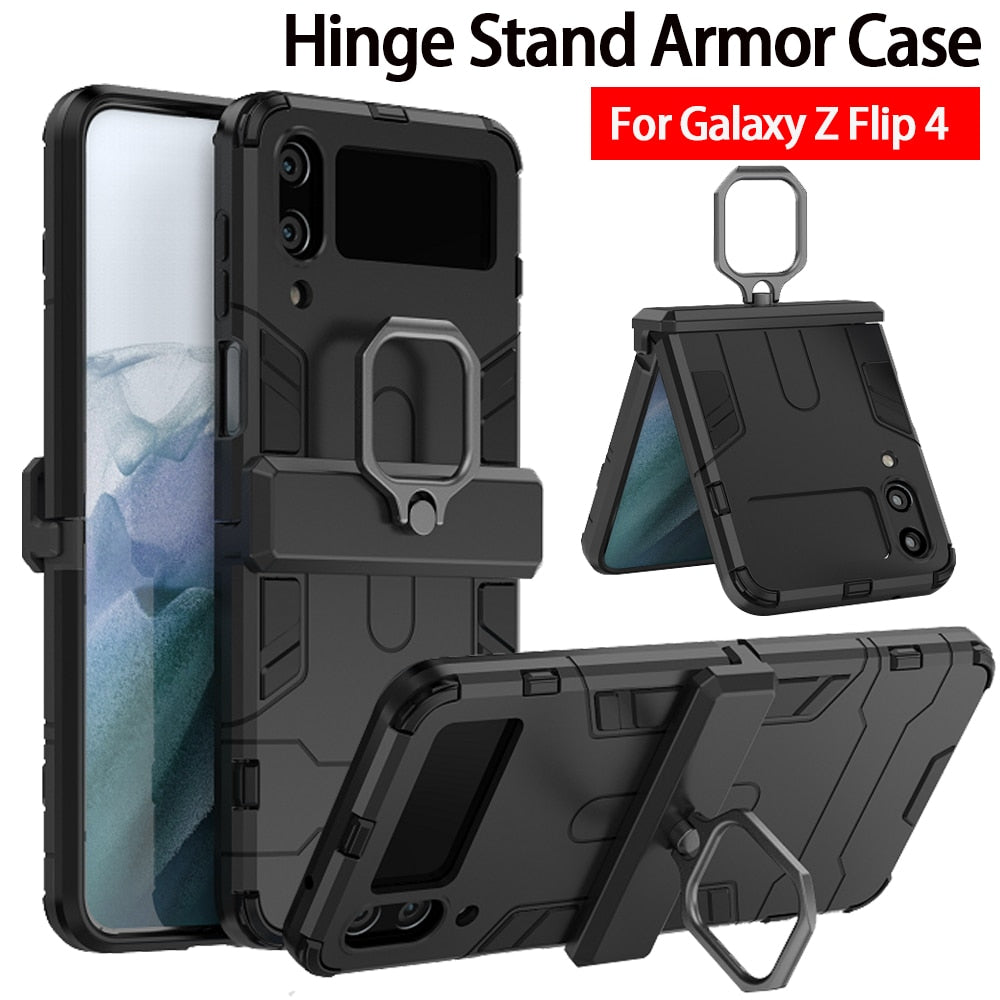 Armor Shockproof Stand Case for Samsung Galaxy Z Flip 4 - Galaxy Z Flip 4 Case