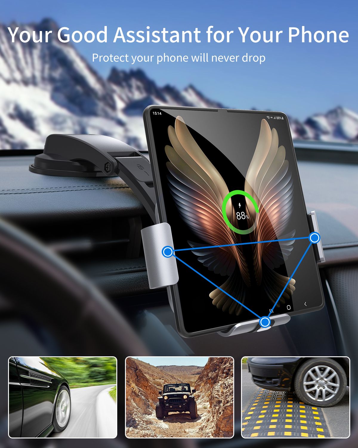 CAR WIRELESS CHARGER For Z Fold Series - Caubade