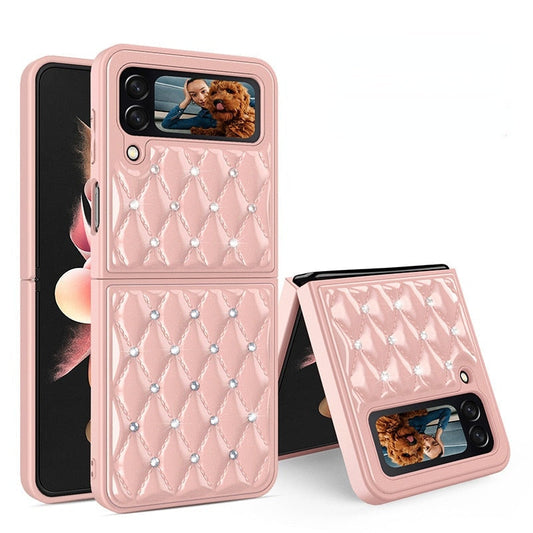 Creative Electroplating Diamond Protective Cover For Samsung Galaxy Z Flip 4 - Galaxy Z Flip 4 Case