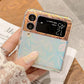 Colorful Shell pattern Protective Cover for Galaxy Z Flip 4 - Galaxy Z Flip 4 Case