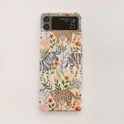 Forest Flower Animal Case for Samsung Galaxy Z Flip 4 - Galaxy Z Flip 4 Case