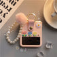 Pink Flower Case For Galaxy Z Flip 4 5G - Galaxy Z Flip 4 Case