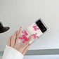 Transparent Pink Bow With Bracelet Case For Galaxy Z FLIP 4 5G - Galaxy Z Flip 4 Case