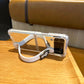 Mirror Case With Leather Wrist Strap Stand For Galaxy Z Flip 4 5G - Galaxy Z Flip 4 Case